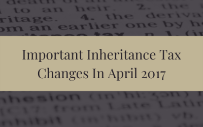 Important Inheritance Tax Changes In April 2017 Free Will Review