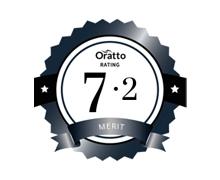7.2 merit Oratto rating badge