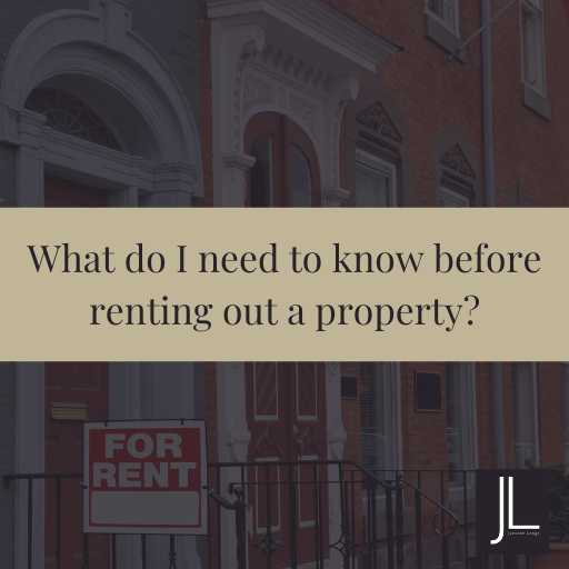 "What do I need to know before renting out a property?" with a residential property image.